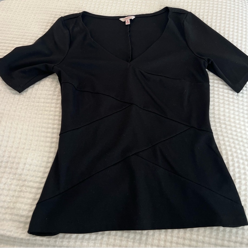 Candie's Black Short Sleeve Top